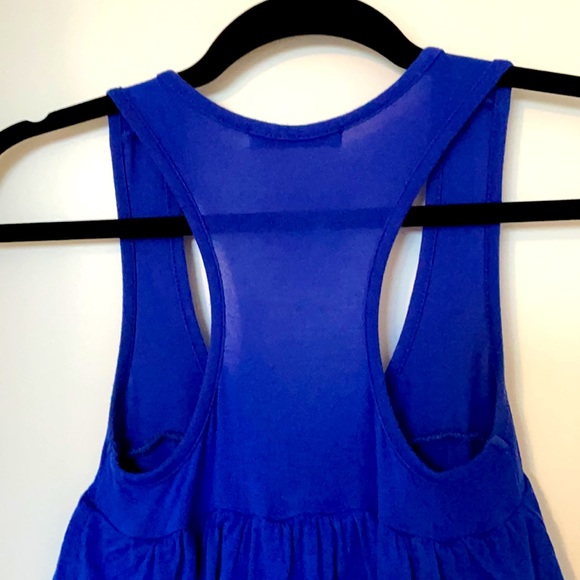 Talula Royal Blue Ruffle Tank - Picture 5 of 8